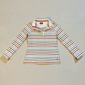 Joules Classic Saunton Multicolor Striped Popover